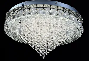 004/50/200 Circular 50cm Flush Light Polished Chrome