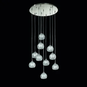 01/1032LF 10 Light Suspended Light Satin Nickel