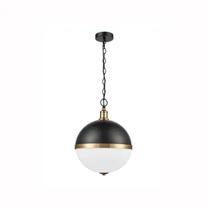 122HCP Ball Single Pendant Matt Black