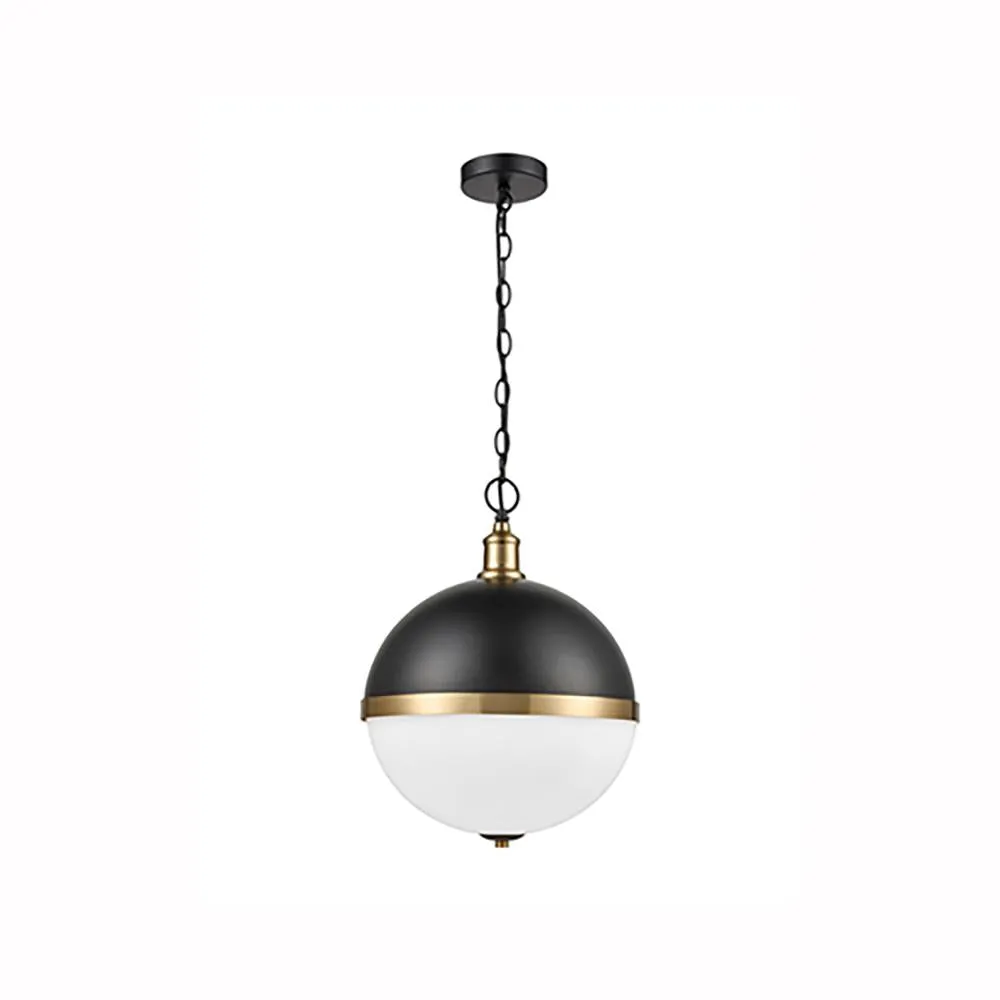 122HCP Ball Single Pendant Matt Black
