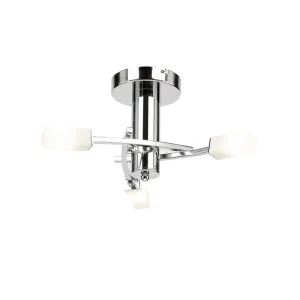 146-3CH Havana 3 Light Chrome Semi Flush Light