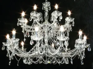 1524/12 8 Concerto 20 Light Multi Arm Light Polished Chrome