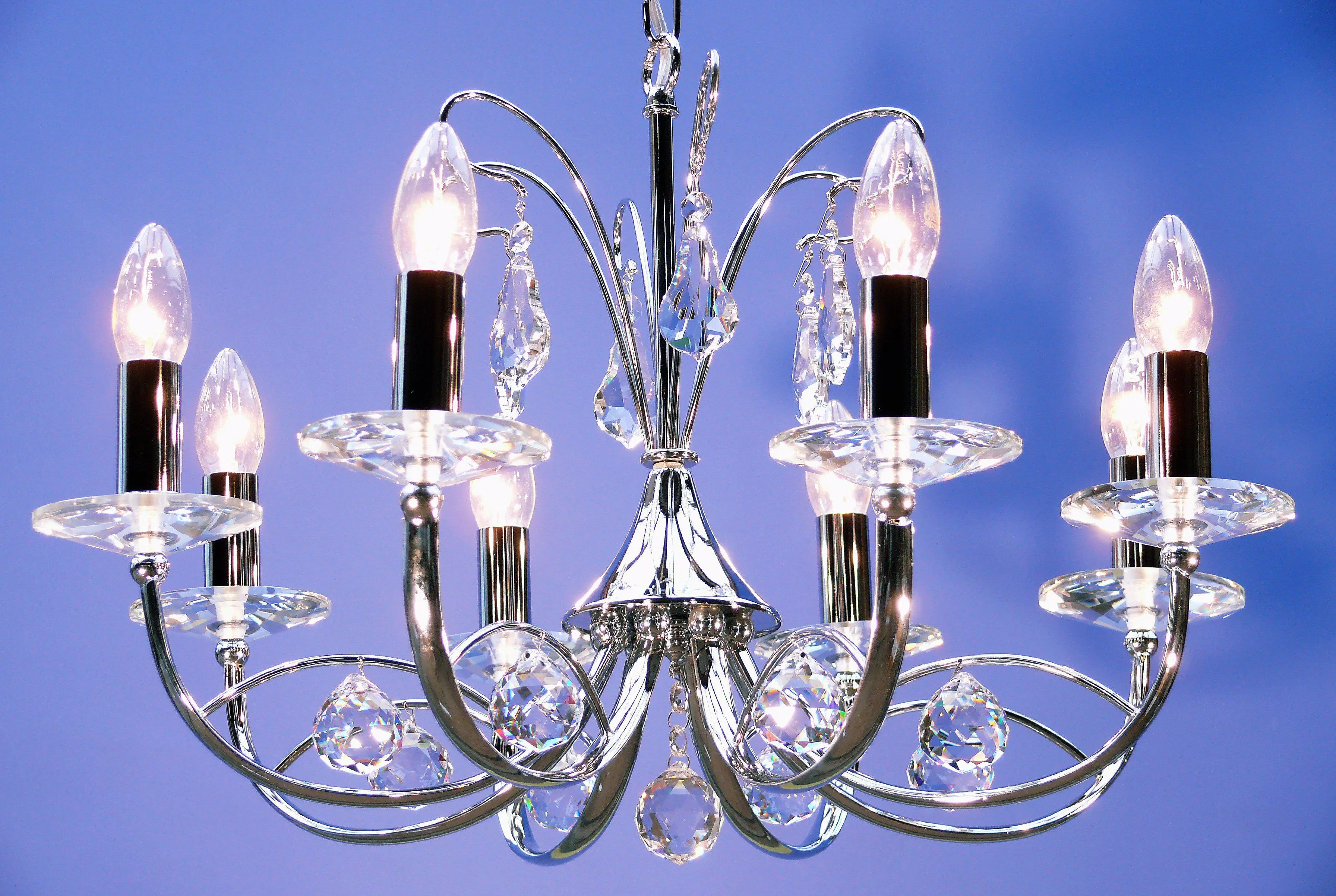 1631/8 Handel Multi Arm Light Polished Chrome