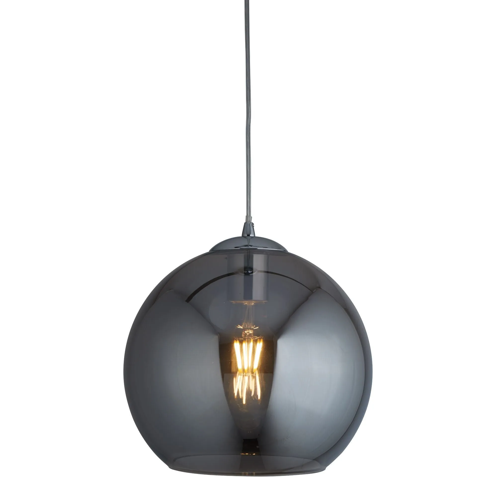1632SM Balls Smoked Glass 30cm Single Pendant