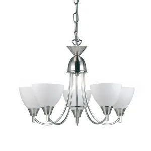 1805-5SC Alton 5 Light Satin Chrome Multi Light Pendant