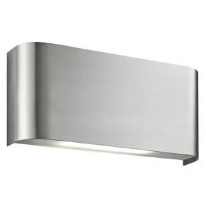 1953SS 2 Light Wall Light SATIN SILVER UP & DOWNLIGHT