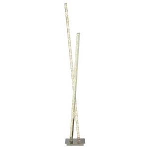 2111CC Clover 2 Light LED Column Table Lamp