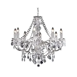 308-8CL Clarence 8 Light Chrome Multi Arm Light