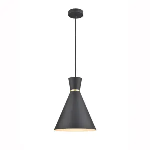 412HCP Single Pendant Matt Black