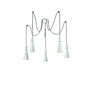 5-0342LF 5 Light Suspended Light White