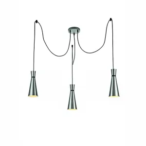 5-9242LF 5 Light Suspended Light Satin Nickel