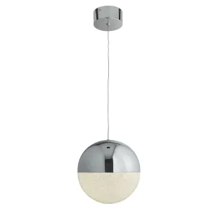 5841CC Marbles Chrome Globe Single Pendant