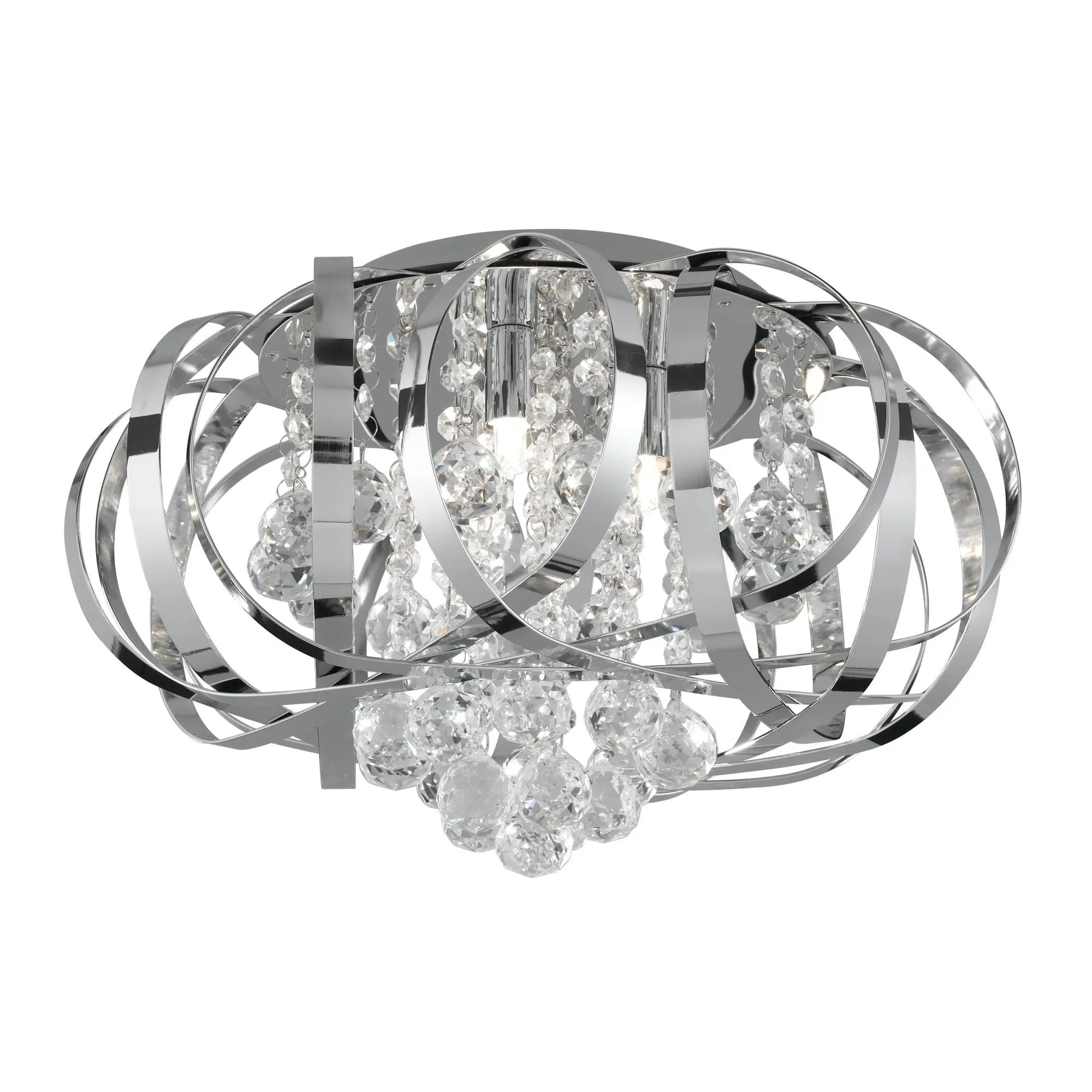 5973-3CC Tilly Chrome 3 Light Flush Light