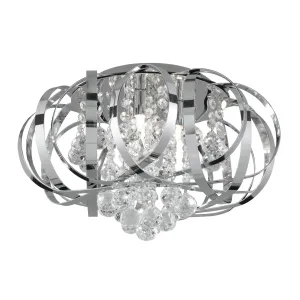 5973-3CC Tilly Chrome 3 Light Flush Light