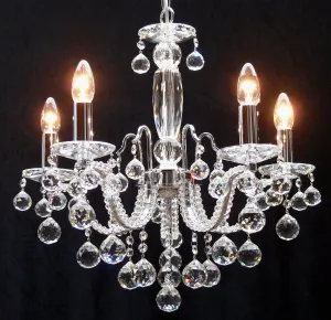600/5 Mozart 5 Light Multi Arm Light Polished Chrome