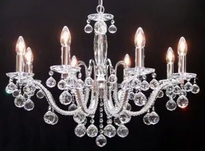 600/8 Mozart 8 Light Multi Arm Light Polished Chrome