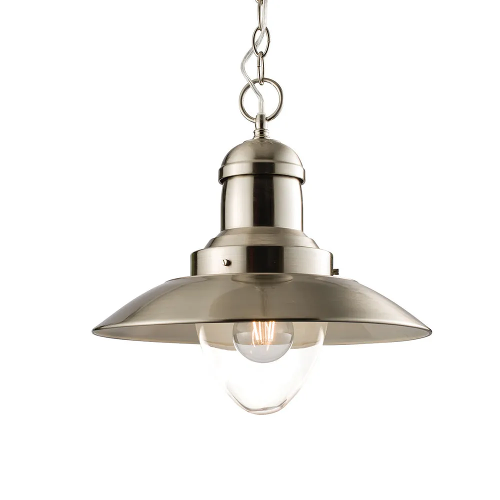 60799 Mendip Satin Nickel Single Pendant
