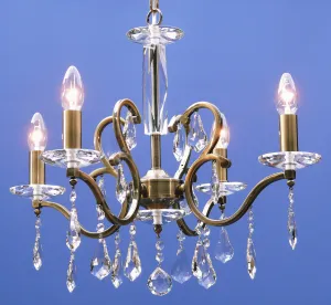 620/4 Tarlini 4 Light Multi Arm Light Antique Brass