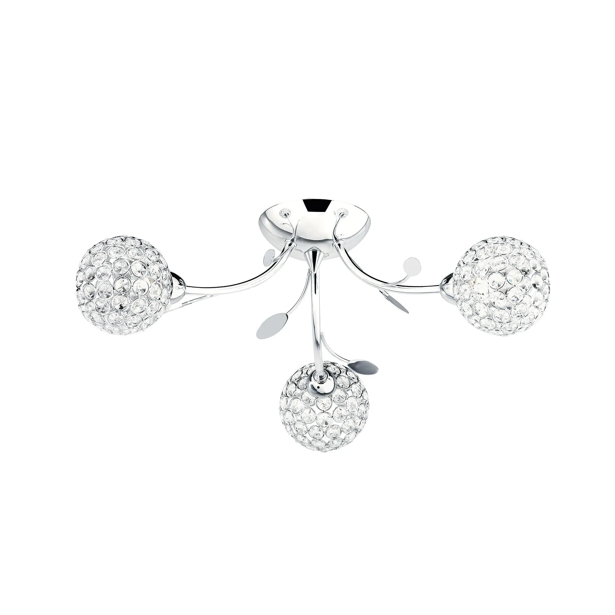 6573-3CC Bellis Li Chrome 3 Light Flush Light