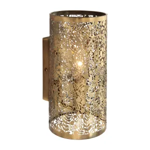 70105 Secret Garden Antique Brass Wall Light