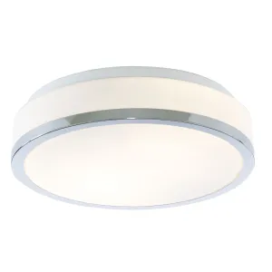 7039-28CC Discs 2 Light Flush Fitting Opal Glass