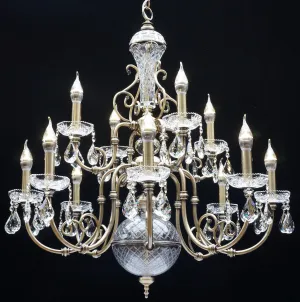 7039/8 4 Remembrandt 12 Light Multi Arm Light Polished Chrome