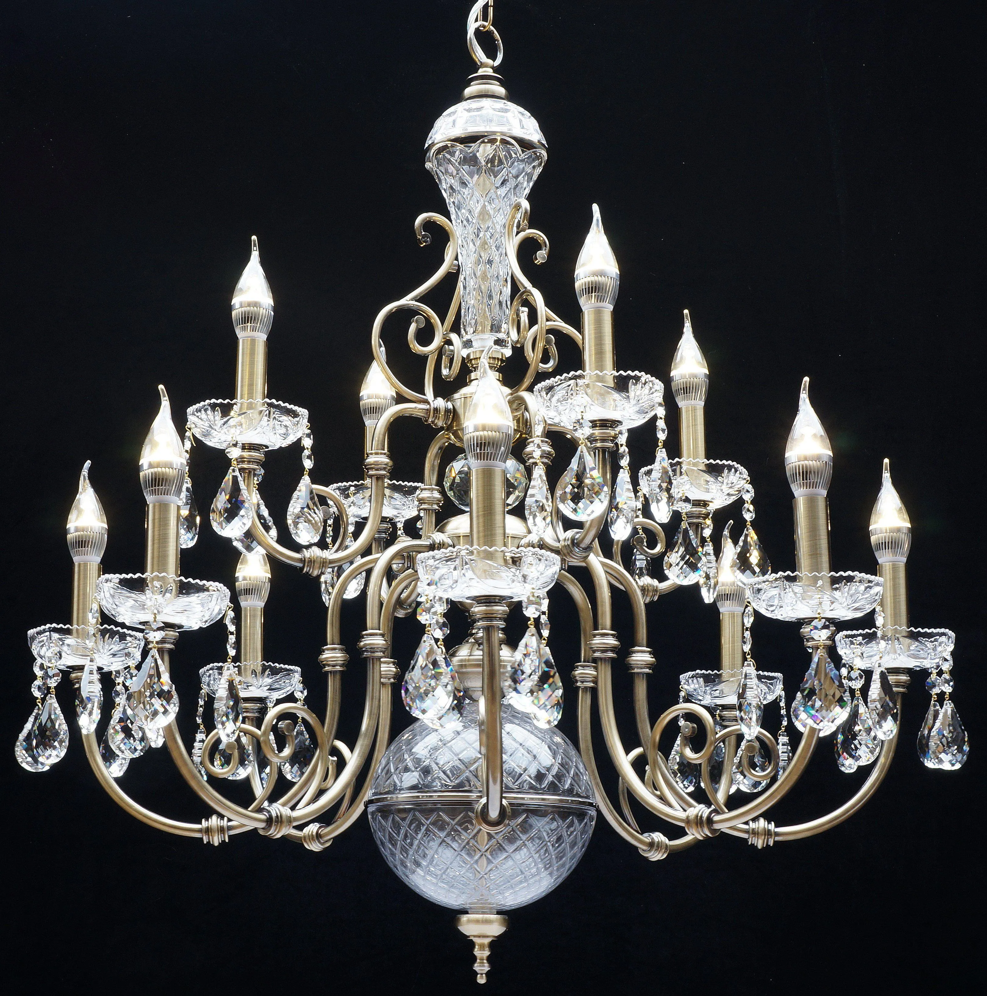 7039/8 4 Remembrandt 12 Light Multi Arm Light Polished Chrome