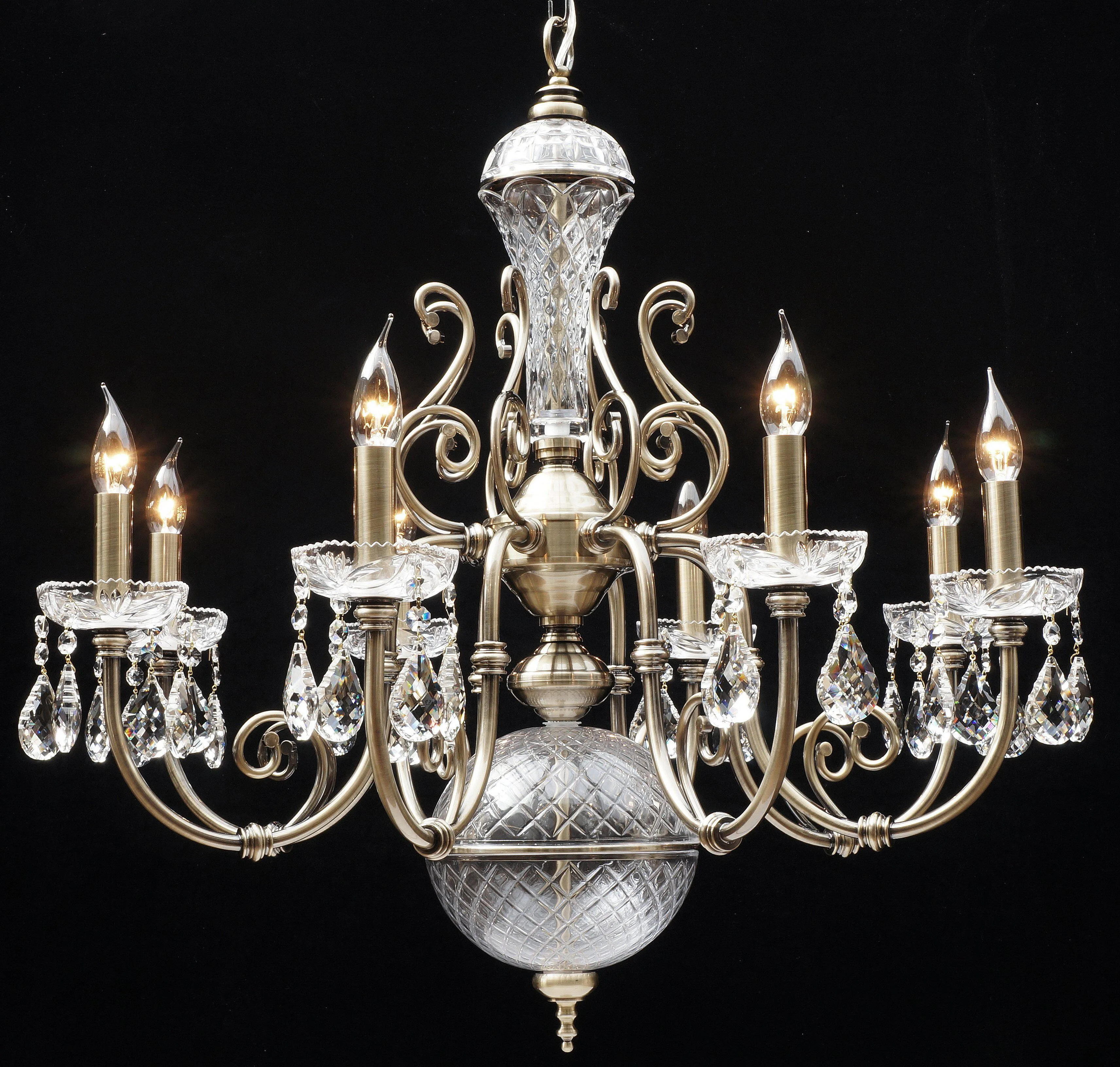 7039/8 Remembrandt 8 Light Multi Arm Light Polished Chrome