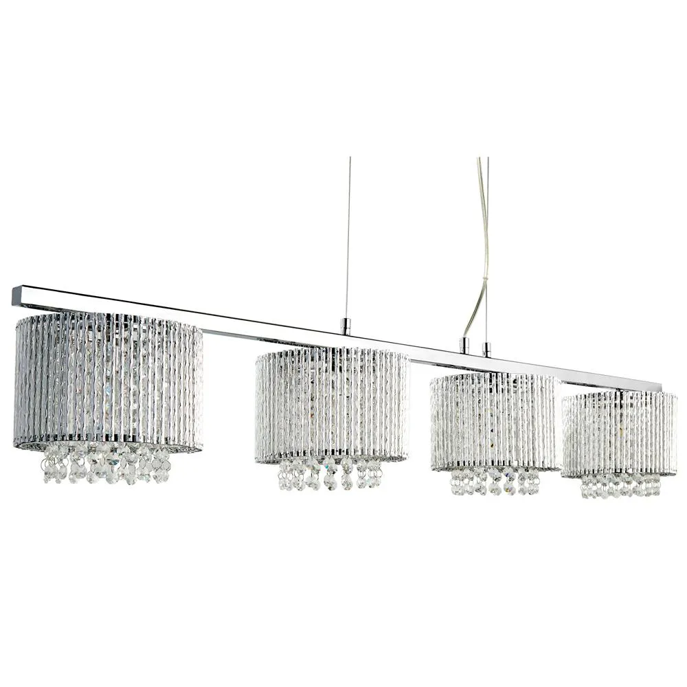 7094-4CC Elise 4 Light Ceiling Bar Pendant