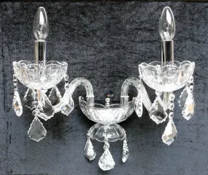710/2 Quartz Wall Light Polished Chrome