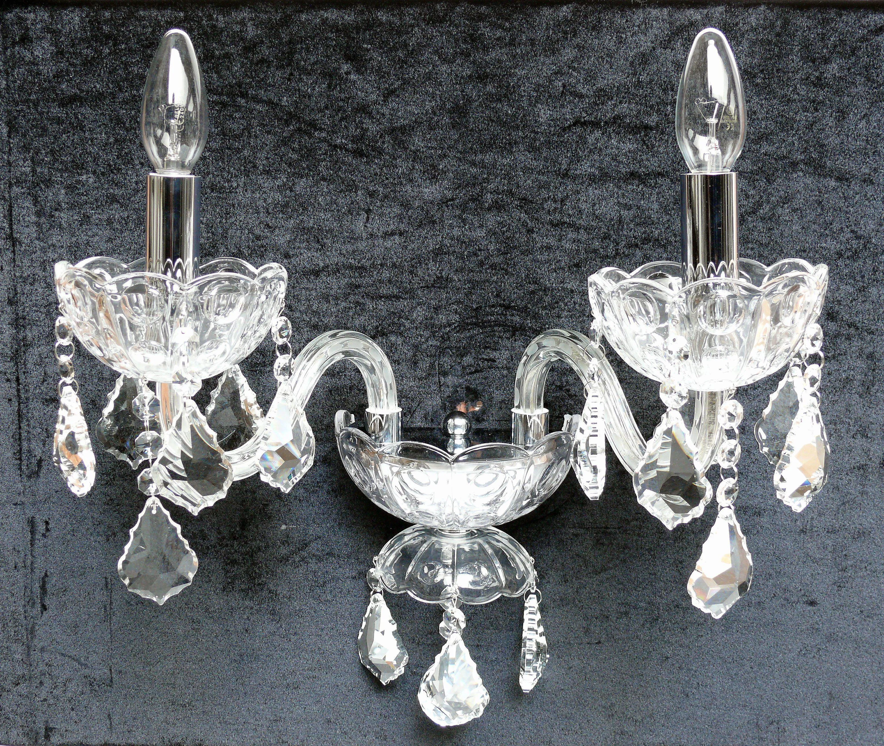 710/2 Quartz Wall Light Polished Chrome