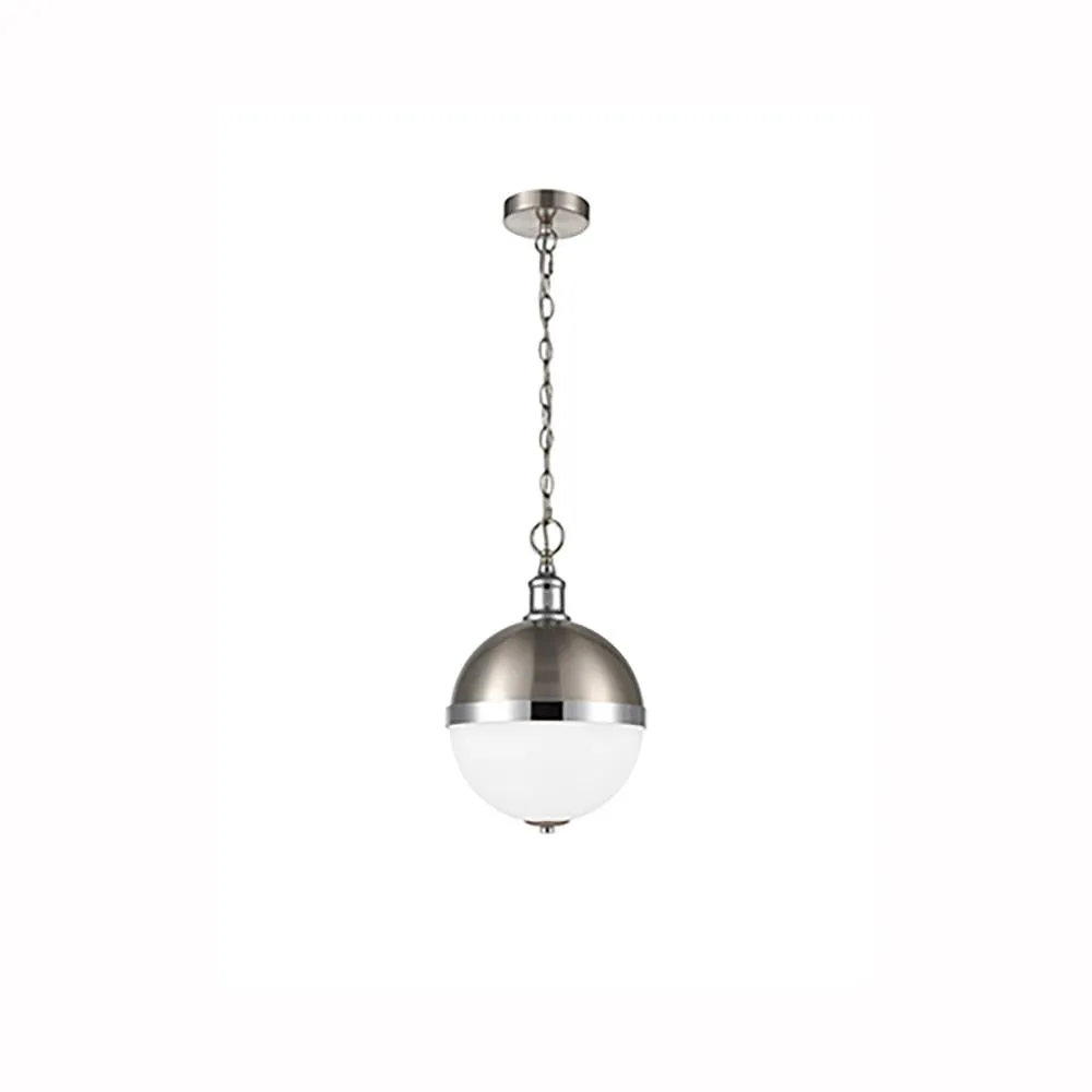 812HCP Ball Single Pendant Satin Nickel