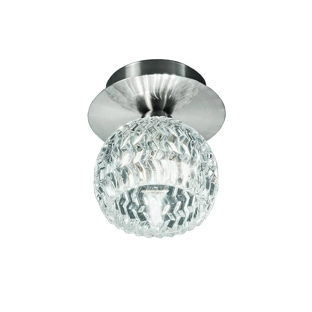 8275FC Flush Ceiling Light Satin Nickel