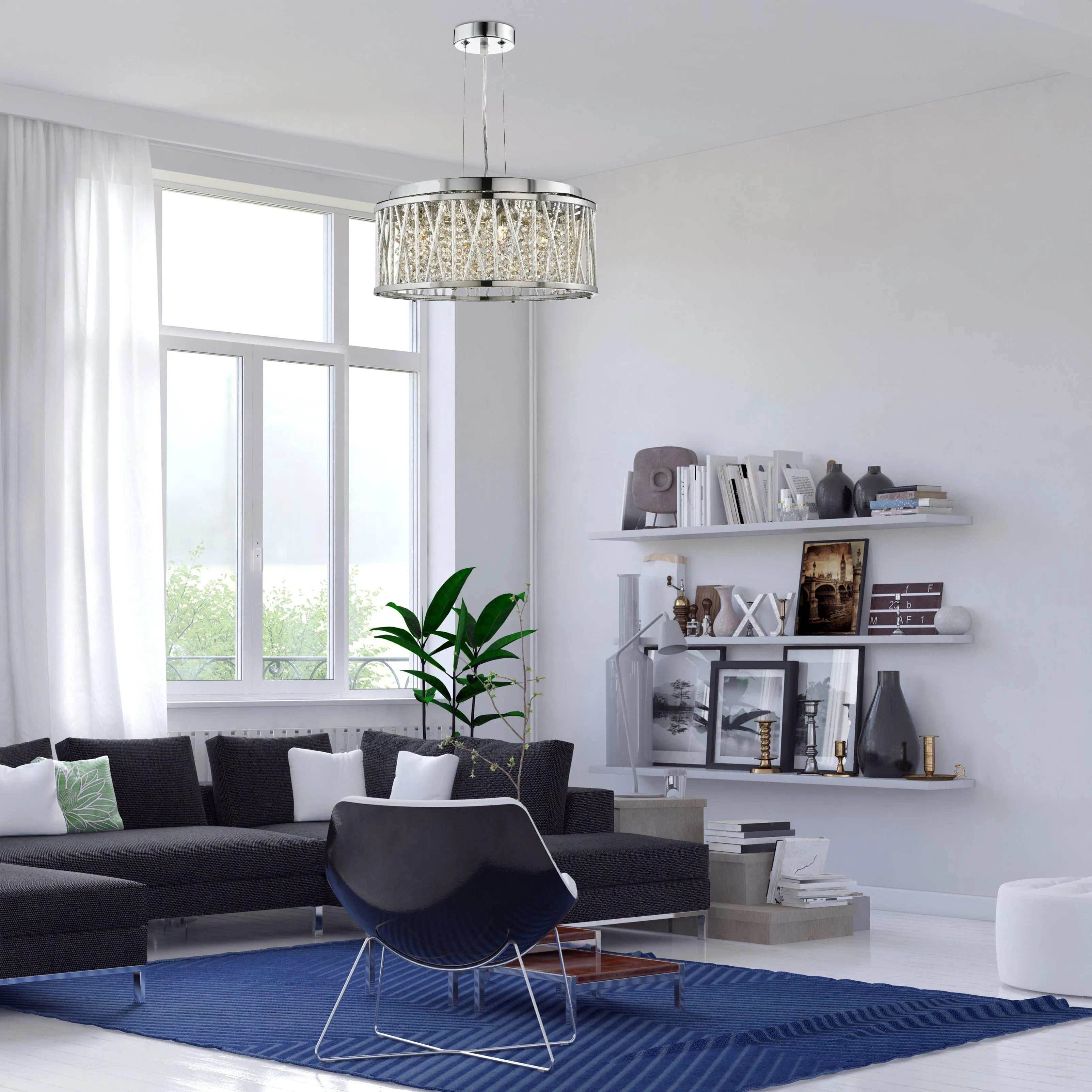8334-4CC Elise 4 Light Suspended Light