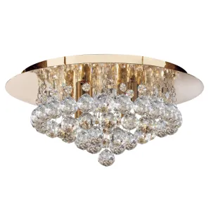 8404-4GO Hanna Gold 4 Light Flush Light