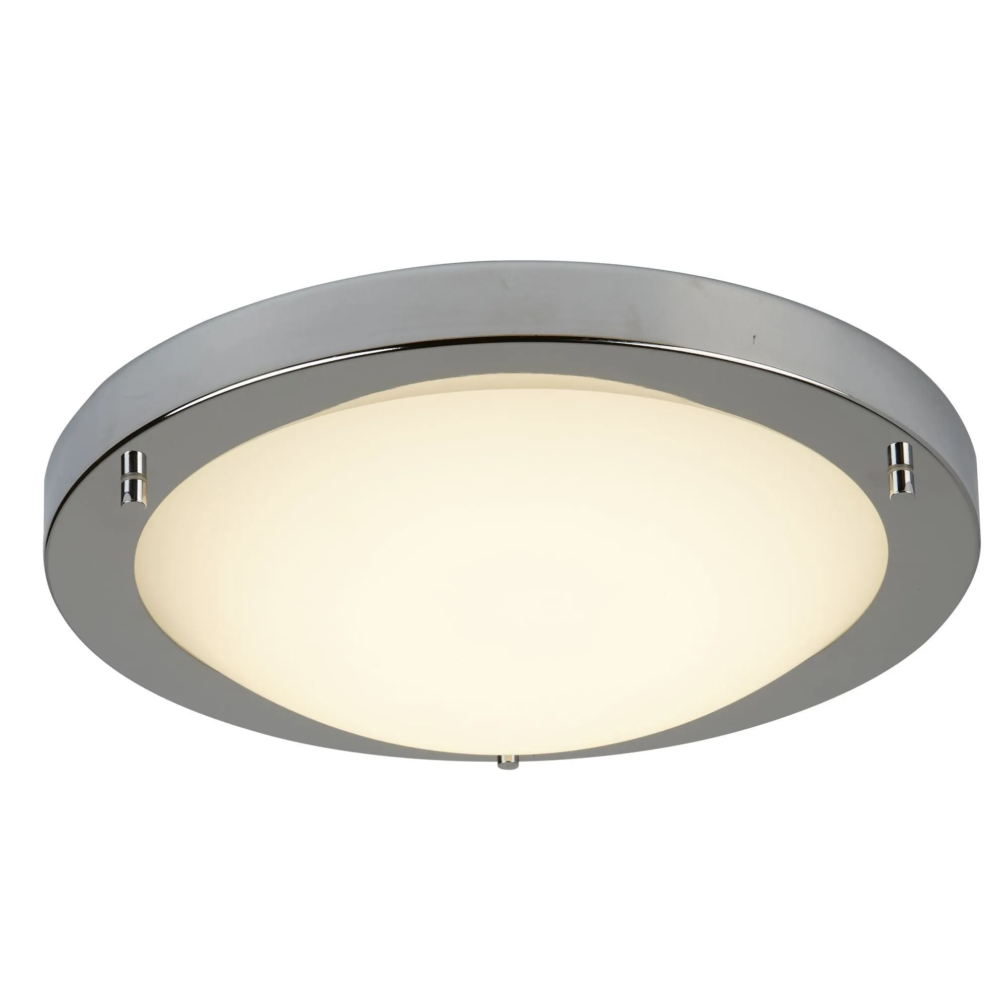 8702SS Satin Silver Flush Light