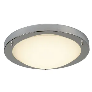 8702SS Satin Silver Flush Light