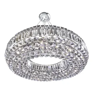 9392CC Vesusius Chrome 10 Light Suspended Light