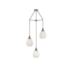 943/3-1242LF 3 Light Suspended Light Satin Nickel