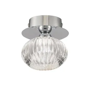 9475FC Flush Ceiling Light Satin Nickel
