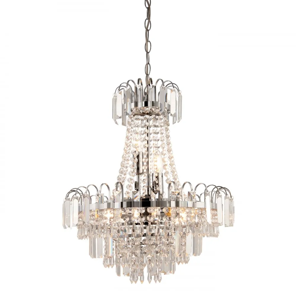 96826-CH Amadis 6 Light Chrome Multi Arm Light