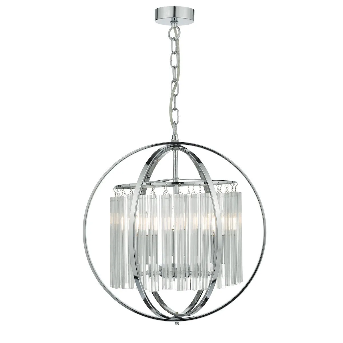 ABD0350 3 Light Suspended Light Polished Chrome