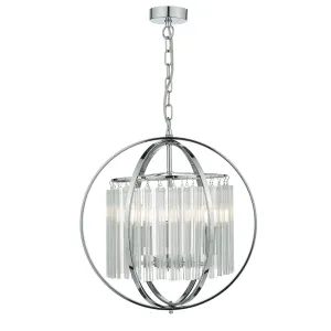 ABD0350 3 Light Suspended Light Polished Chrome