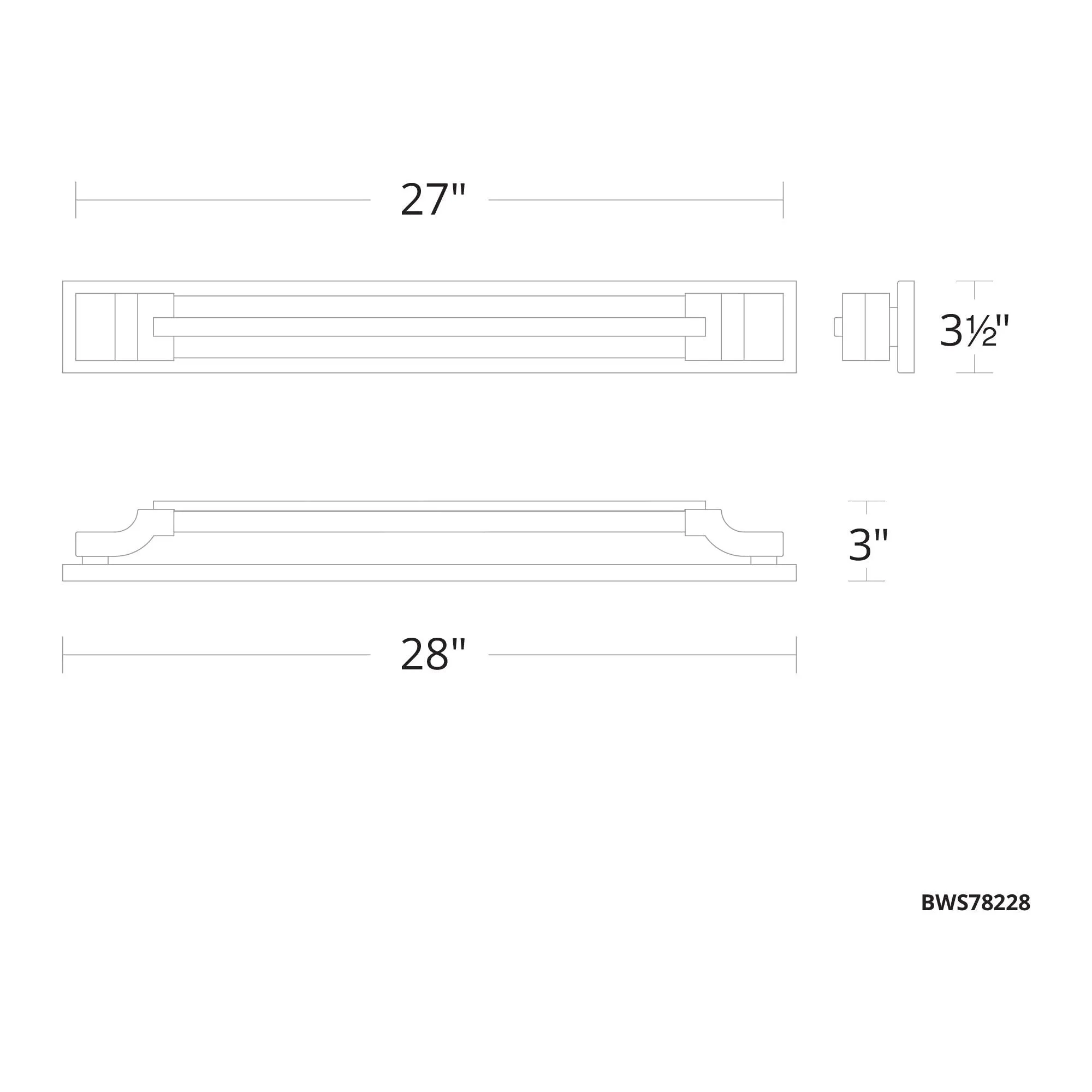 Aberdeen 28" LED Vanity/Wall Light