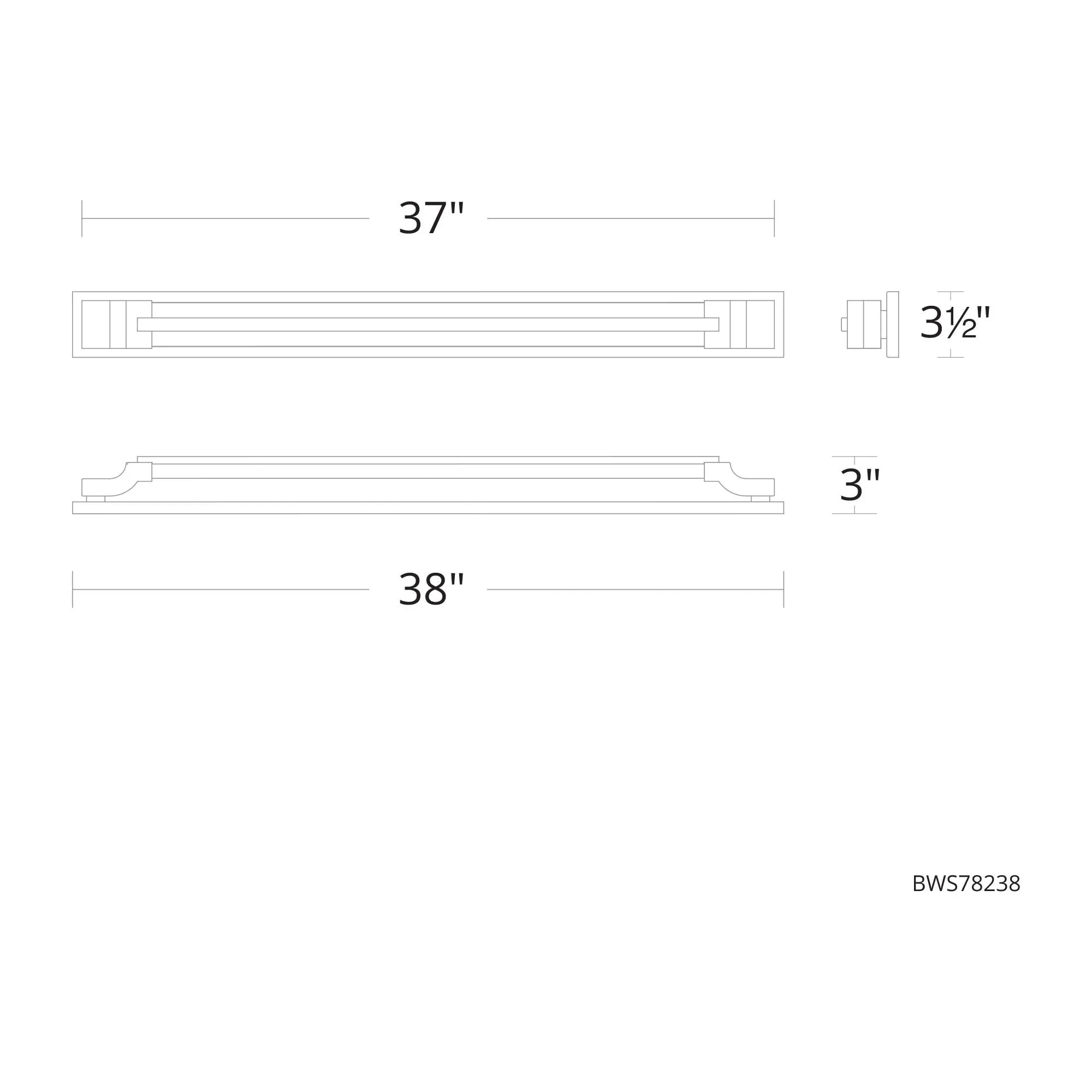 Aberdeen 38" LED Vanity/Wall Light