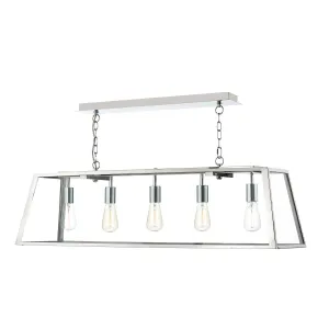ACA0544 5 Light Suspended Light Stainless Steel
