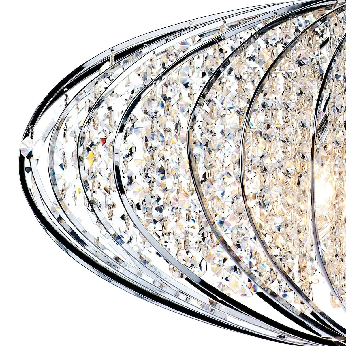 ADR0550 5 Light Suspended Light Polished Chrome