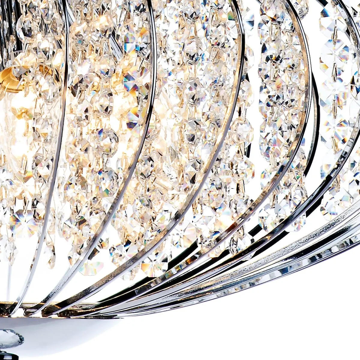 ADR0550 5 Light Suspended Light Polished Chrome