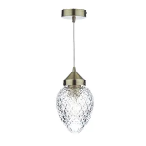 AGA0175 Single Pendant Antique Brass