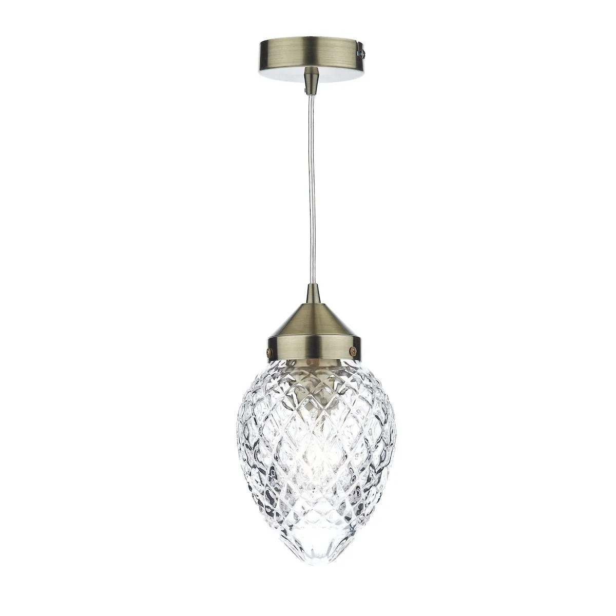 AGA0175 Single Pendant Antique Brass